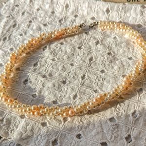 Vintage 50's Twisted Faux Pearl Necklace